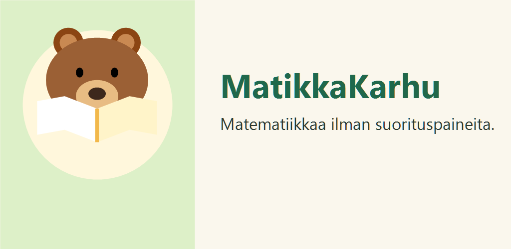 MatikkaKarhun matematiikkaharjoitusten kuvitus